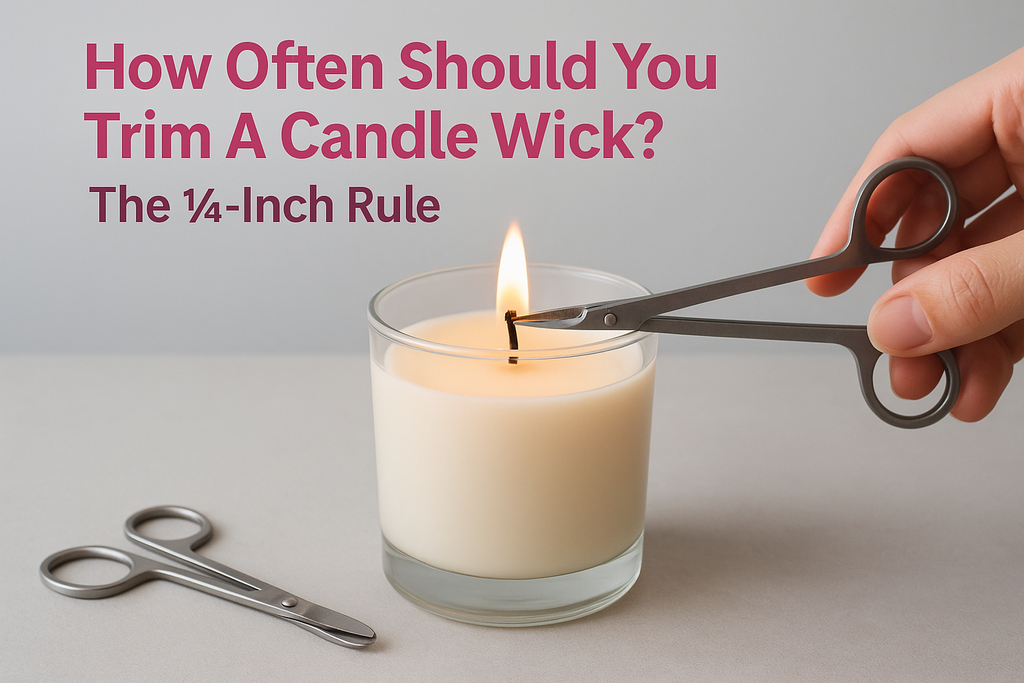 How Often Should You Trim A Candle Wick? The ¼-Inch Rule – Coorong ...