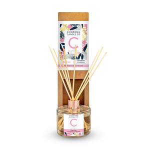 Handpoured Natural Reed Diffuser by Coorong Candle Co: Fleurieu, Strawberry Champagne.