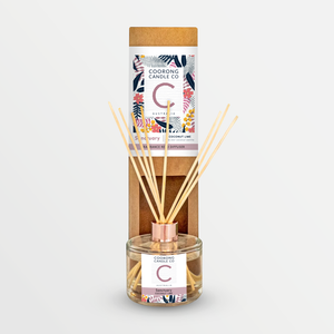 Handpoured Natural Reed Diffuser by Coorong Candle Co: Sanctuary Coconut Lime.