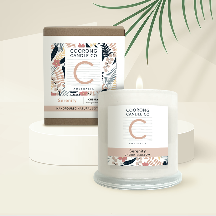 'Serenity' Cherry Blossom 350gm Soy Candle